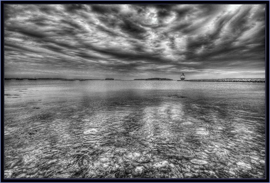 HDR View of Spring Point Ledge Light - South Portland, Maine