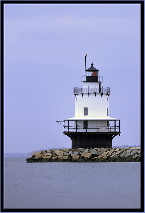 HDR View of Spring Point Ledge Light - South Portland, Maine