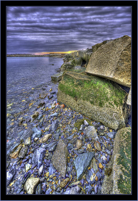 View Below the Sea Wall - South Portland, Maine