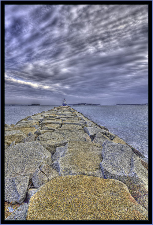 HDR View from the Jetty, South Portland, Maine