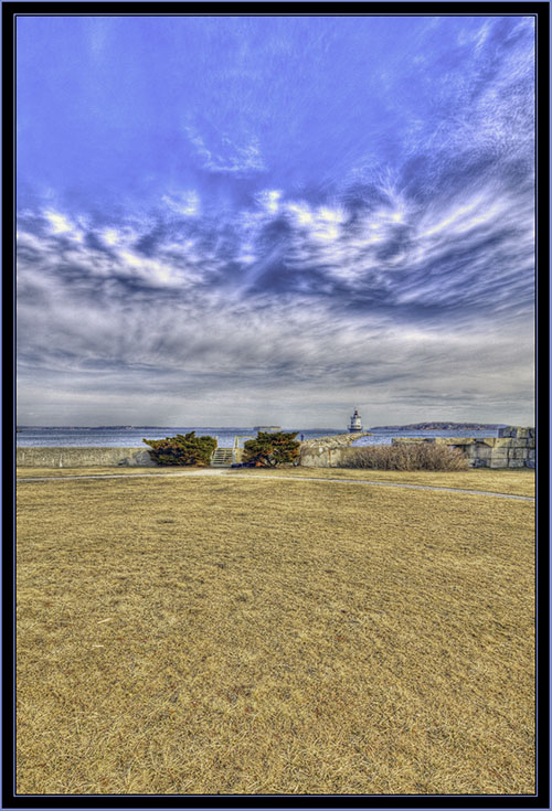 HDR View from the Parade Ground - South Portland, Maine