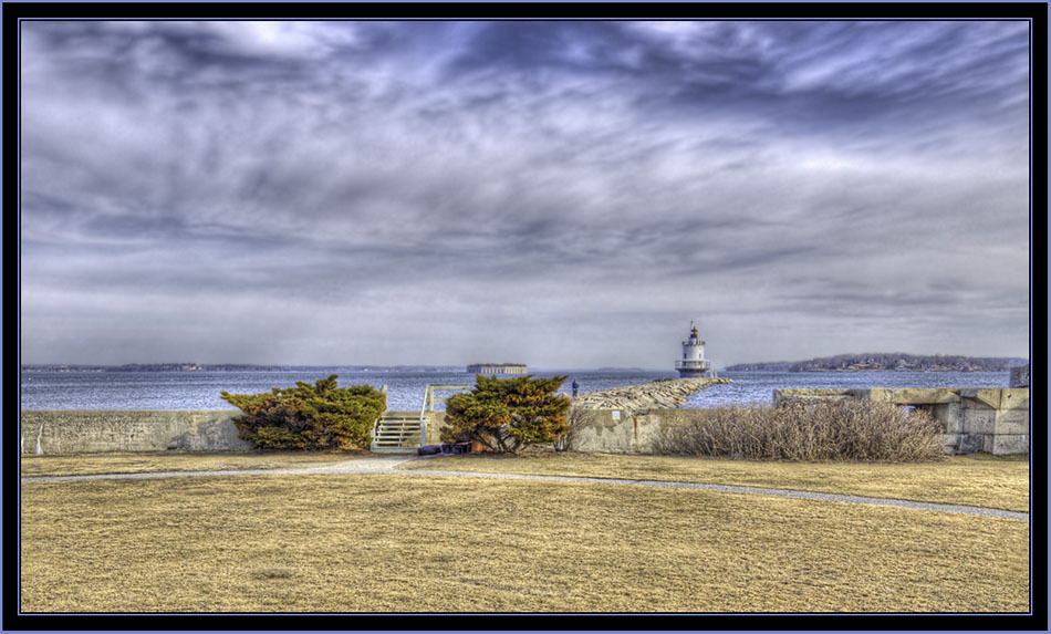 Spring Point Ledge Light, the Jetty and Fort Gorges - South Portland, Maine