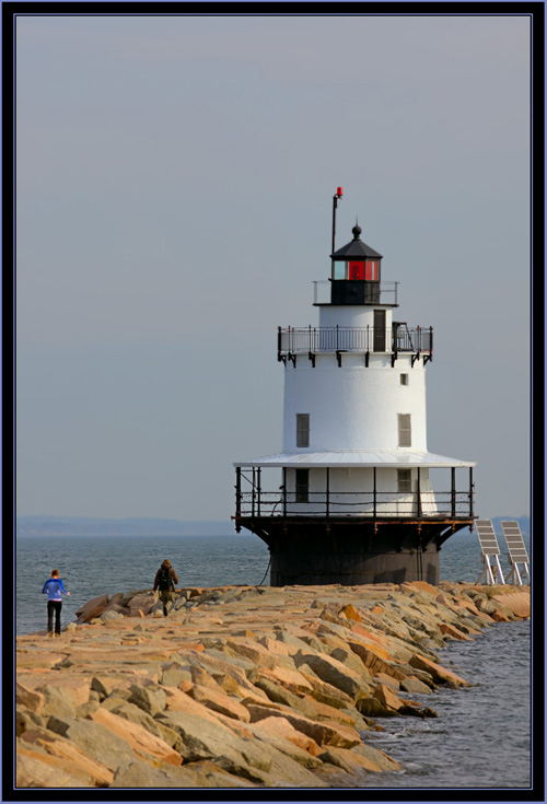 HDR View of Spring Point Ledge Light & Jetty- South Portland, Maine