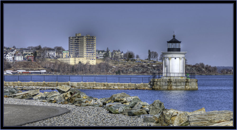 View of Portland Breakwater Lighthouse - South Portland, Maine