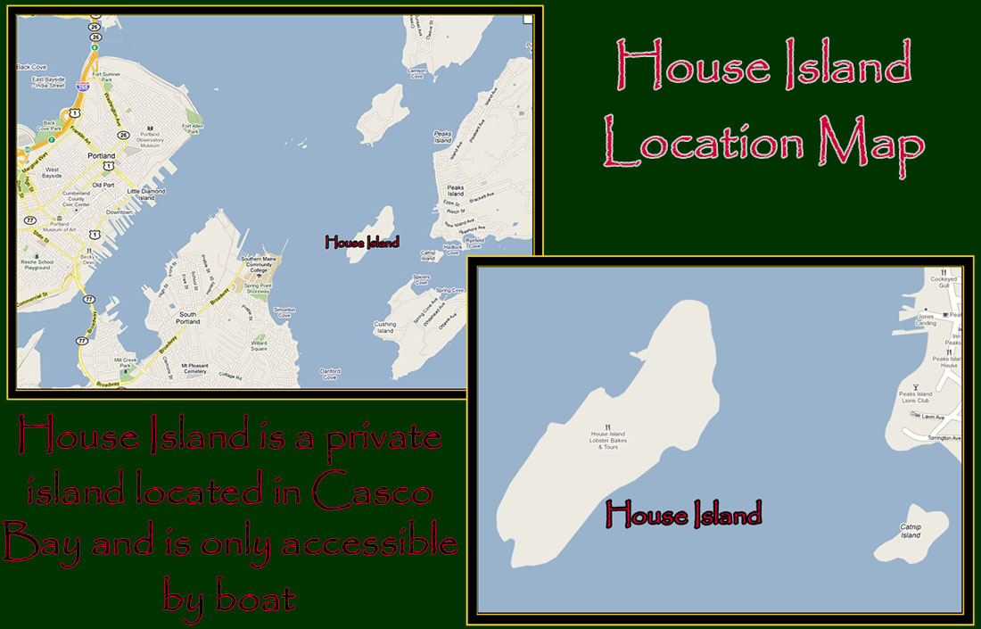 House Island Location Map