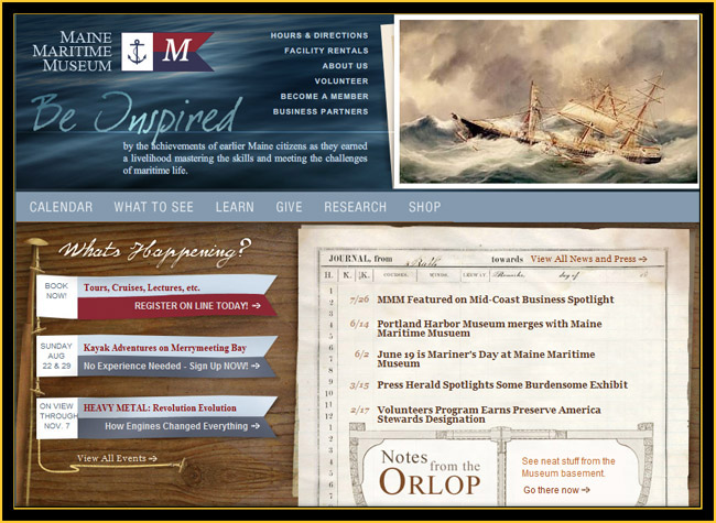 Maine Maritime Museum Website