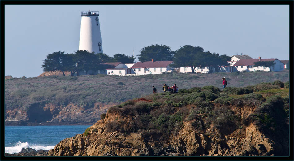 Piedras Blancas Light Station at Distance