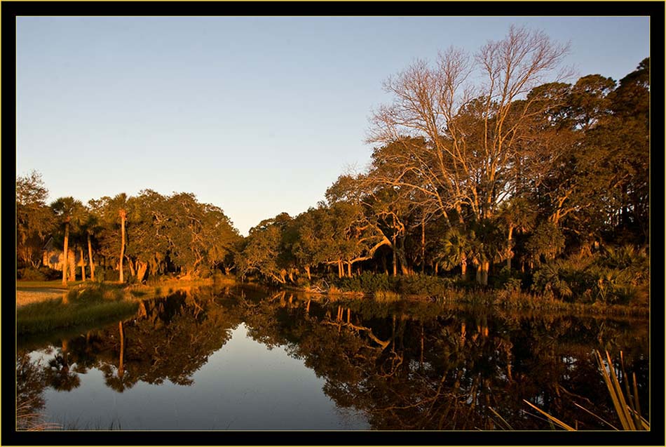 Sunrise view on Skidaway Island