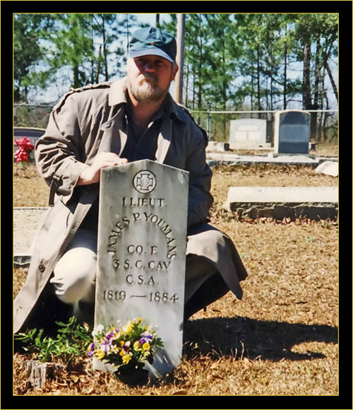 Kiro at Grandfather's gravesite