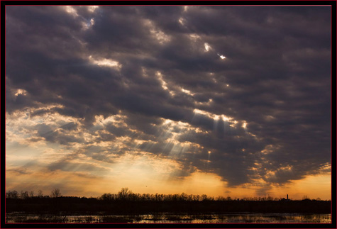 Early Evening Sky & Sunrays