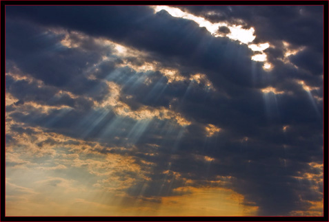 Early Evening Sky & Sunrays