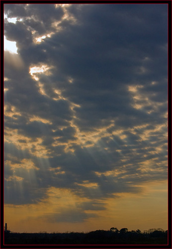 Early Evening Sky & Sunrays