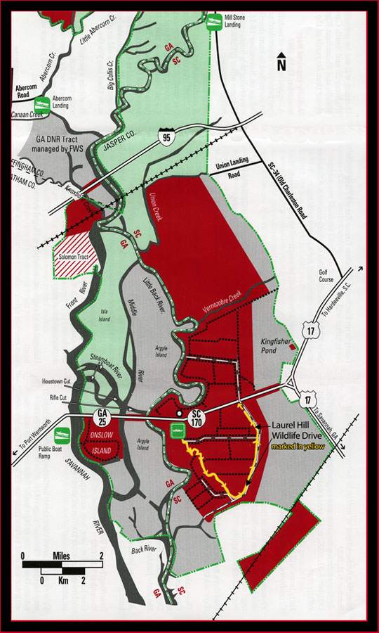 Partial plan view of the Savannah NWR