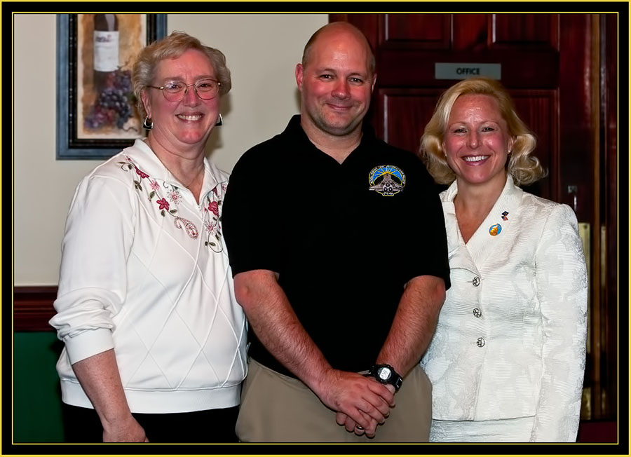 Sharon Eggleston, Brian Ewenson and Senator Scheider - Space Day 2011