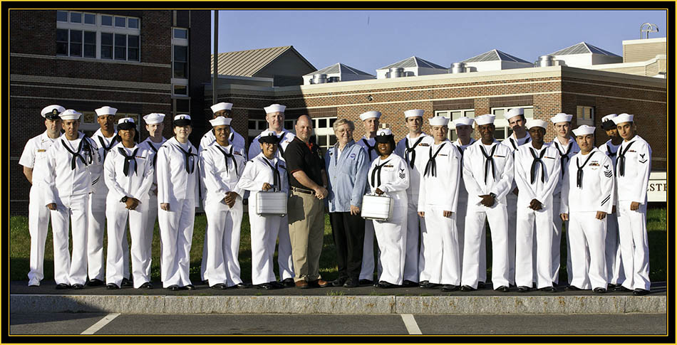 DDG 111 Spruance Sailors, Moon Rocks, Brian Ewenson and Sharon Eggleston - Space Day 2011