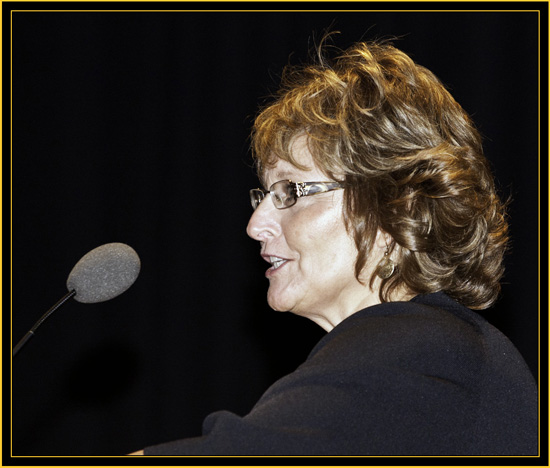 Ann LePage, Maine's First Lady Reading the Governor's Proclamation - Space Day 2011