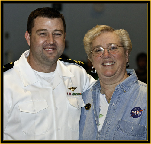 Lieutenant Commander Matthew Schraeder and Sharon Eggleston - Space Day 2011