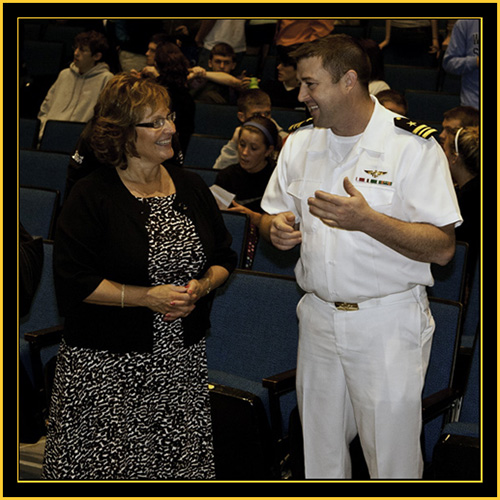 Mrs. Governor and Lieutenant Commander Matthew Schraeder - Space Day 2011