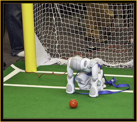 Bowdoin College RoboCup's Robotic Goalie - Space Day 2011