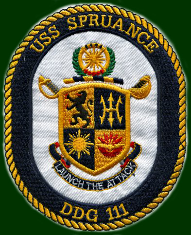 Patch of DDG 111 - USS Spruance - Space Day 2011