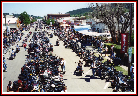 Downtown Sturgis During the Rally