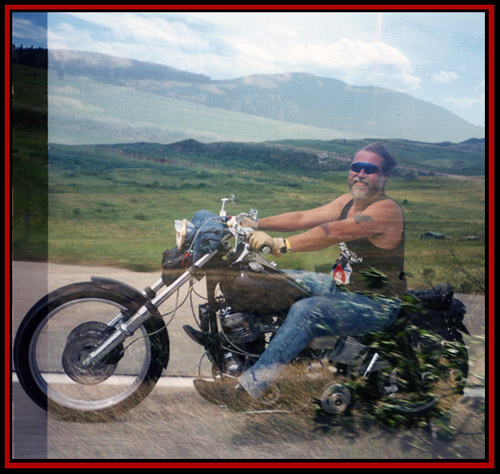 Momo Ghostriding through Custer National Forest