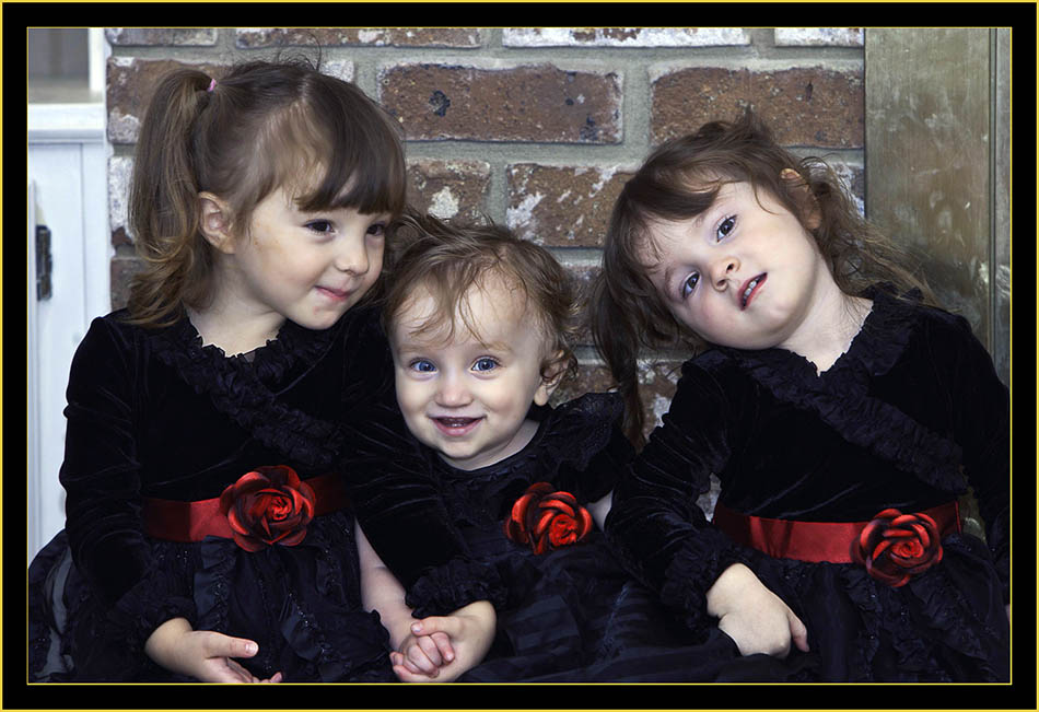 Sisters in Christmas Finery- Skidaway Island