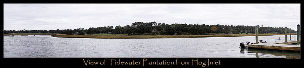 View of Tidewater Plantation from Hog Inlet ~ No. Myrtle Beach, South Carolina