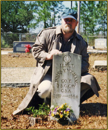 Kiro at the Grave of J.P. Youmans