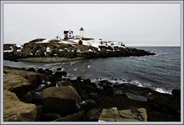View Towards Nubble Island - York, Maine